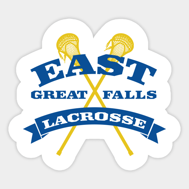 East Great Falls Lacrosse American Pie Sticker TeePublic